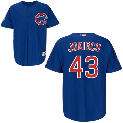 Chicago Cubs 43# Jokisch Blue Authentic Personalized Alternate Jersey