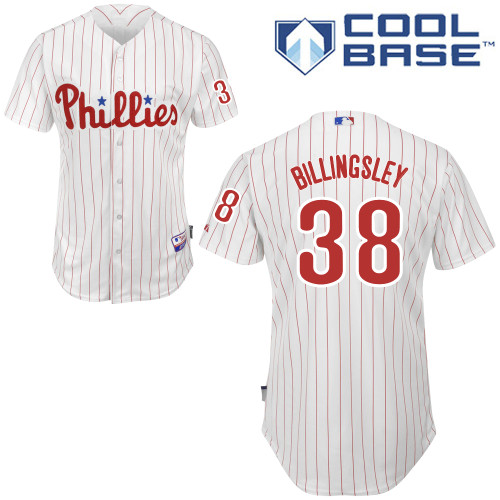 Philadelphia Phillies 2015#38 Billingsley Personalized Home White Jersey