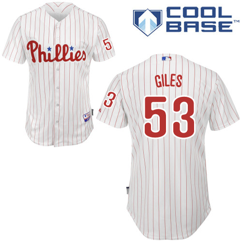 Philadelphia Phillies 2015#53 Giles Personalized Home White Jersey