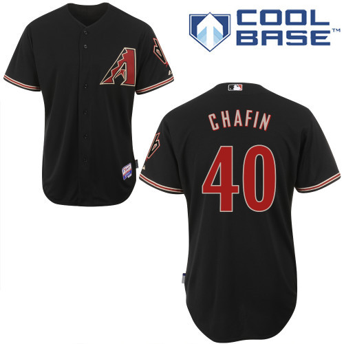 Arizona Diamondbacks #40 Chafin Black Authentic Personalized Alternate Home cool Jersey