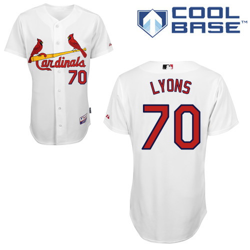 St.Louis Cardinals #70 Lyons White Baseball Jersey St.Louis Cardinals #70 Lyons White Baseball Jersey
