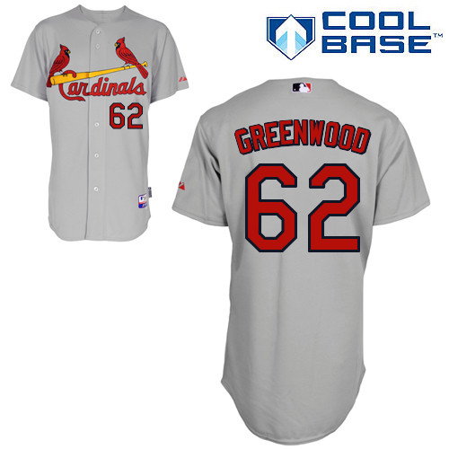 St.Louis Cardinals #62 Greenwood Gray  Baseball Jersey