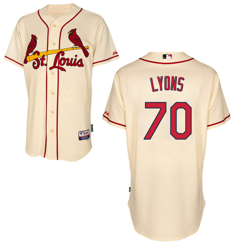 St.Louis Cardinals #70 Lyons Beige Baseball Jersey St.Louis Cardinals #70 Lyons Beige Baseball Jersey