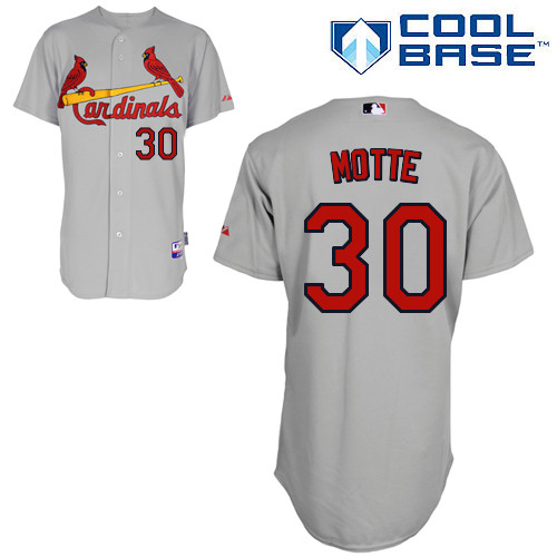 St.Louis Cardinals #30 Motte Gray Baseball Jersey St.Louis Cardinals #30 Motte Gray Baseball Jersey