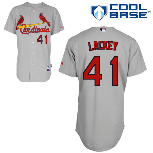St.Louis Cardinals #41 Lackey Gray Baseball Jersey St.Louis Cardinals #41 Lackey Gray Baseball Jersey