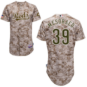 Cincinnati Reds #39 Mesoraco Authentic Personalized Alternate Camo Jersey