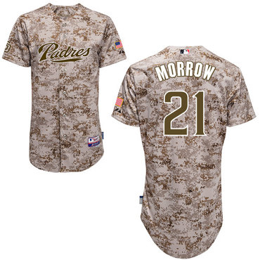 San Diego Padres #21 Brandon  Morrow Authentic Personalized Alternate Camo Jersey