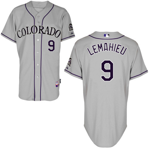 Colorado Rockies #9DJ Lemahieu Authentic Personalized Road Gray Jersey