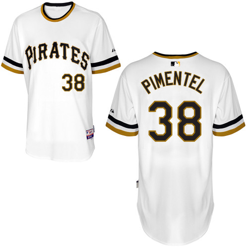 Pittsburgh Pirates #38Stolmy Pimentel Authentic Andrew McCutchen Alternate White Jersey