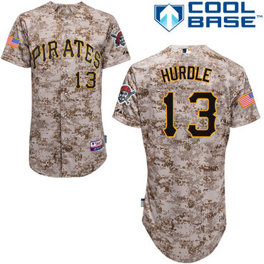 Pittsburgh Pirates 2015 #13Clint Hurdle Authentic Andrew McCutchen Alternate Camo Jersey