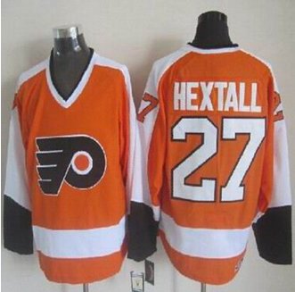 Philadelphia Flyers #27 Ron Hextall Orange White CCM Throwback Stitched NHL Jersey Philadelphia Flyers #27 Ron Hextall Orange White CCM Throwback Stitched NHL Jersey