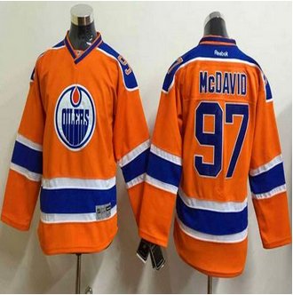 Youth Edmonton Oilers #97 Connor McDavid Orange Stitched NHL Jersey Youth Edmonton Oilers #97 Connor McDavid Orange Stitched NHL Jersey