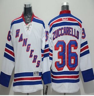 New York Rangers #36 Mats Zuccarello White Road Stitched NHL Jersey New York Rangers #36 Mats Zuccarello White Road Stitched NHL Jersey
