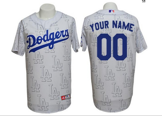 Los Angeles Dodgers Personalized custom White Jersey Los Angeles Dodgers Personalized custom White Jersey
