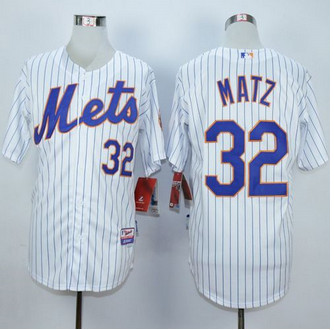 New York Mets #32 Steven Matz White(Blue Strip) Home Cool Base Stitched Baseball Jersey New York Mets #32 Steven Matz White(Blue Strip) Home Cool Base Stitched Baseball Jersey