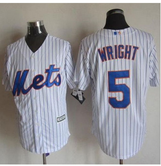 New York Mets #5 David Wright White(Blue Strip) New Cool Base Stitched Baseball Jersey New York Mets #5 David Wright White(Blue Strip) New Cool Base Stitched Baseball Jersey