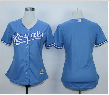 Women Royals Blank Light Blue Alternate 1 Stitched MLB Jersey Women Royals Blank Light Blue Alternate 1 Stitched MLB Jersey