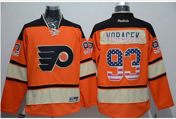 Philadelphia Flyers #93 Jakub Voracek Orange Alternate USA Flag Fashion Stitched NHL Jersey Philadelphia Flyers #93 Jakub Voracek Orange Alternate USA Flag Fashion Stitched NHL Jersey