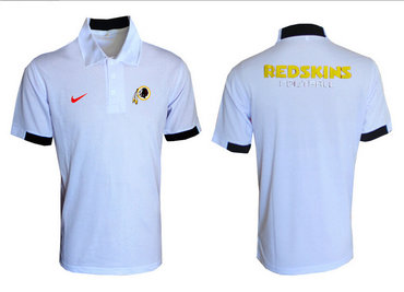 Washington Redskins White Team Issue Performance Polo