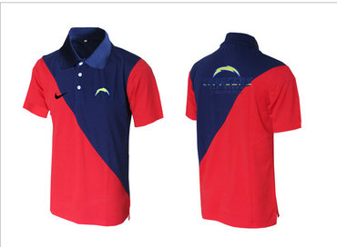 San Diego Chargers red& blue Team Issue Performance Polo
