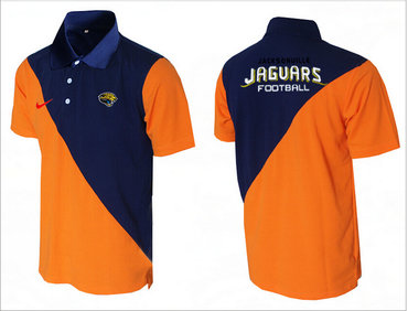 Nike NFL Jacksonville Jaguars orange &Blue Team Issue Performance Polo