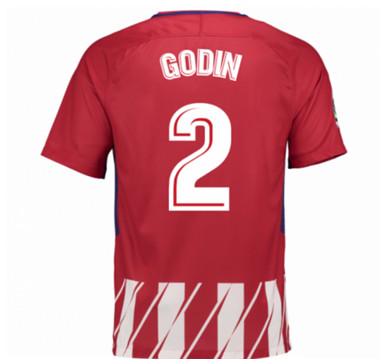 2017-18 Atletico Madrid Diego Godin 2 Home Football Shirt 2017-18 Atletico Madrid Diego Godin 2 Home Football Shirt