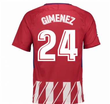2017-18 Atletico Madrid Jose Gimenez 24 Home Football Shirt 2017-18 Atletico Madrid Jose Gimenez 24 Home Football Shirt