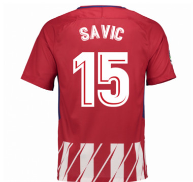 2017-18 Atletico Madrid Stefan Savic 15 Home Football Shirt 2017-18 Atletico Madrid Stefan Savic 15 Home Football Shirt