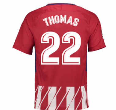2017-18 Atletico Madrid Thomas Partey 22 Home Football Shirt 2017-18 Atletico Madrid Thomas Partey 22 Home Football Shirt