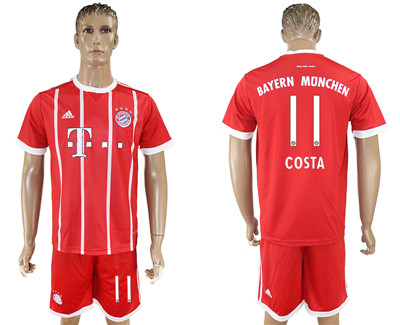 2017-18 Bayern Munich 11 COSTA Home Soccer Jersey