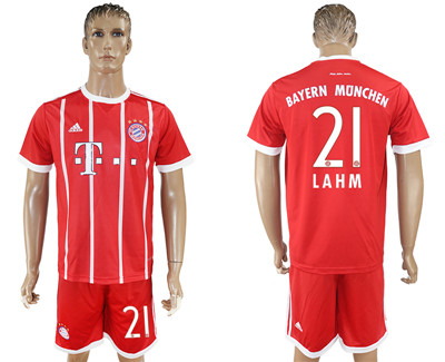 2017-18 Bayern Munich 21 LAHM Home Soccer Jersey 2017-18 Bayern Munich 21 LAHM Home Soccer Jersey