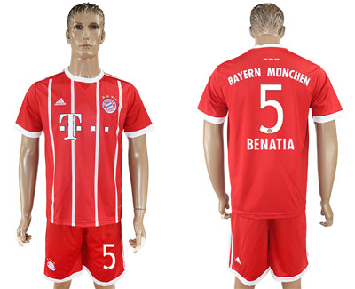 2017-18 Bayern Munich 5 BENATIA Home Soccer Jersey 2017-18 Bayern Munich 5 BENATIA Home Soccer Jersey