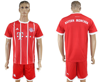 2017-18 Bayern Munich Home Soccer Jersey 2017-18 Bayern Munich Home Soccer Jersey