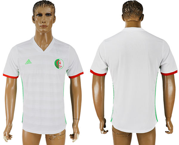 2018 World Cup Algeria Blank White Home Soccer Country Jersey