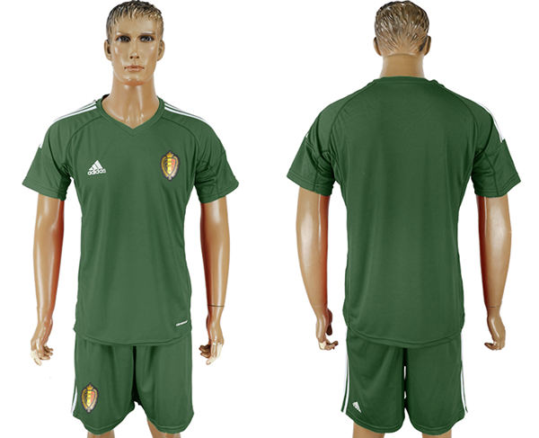 2018 World Cup Men Belgium Dark Green Home Soccer Country Jersey
