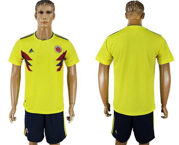 2018 World Cup Men Colombia Home Soccer Country Jersey 2018 World Cup Men Colombia Home Soccer Country Jersey