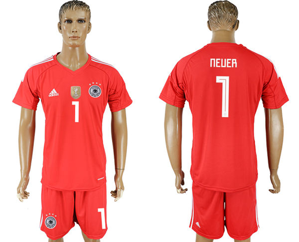 2018 World Cup Men Germany #1 Neuer Red Home Soccer Country Jersey 2018 World Cup Men Germany #1 Neuer Red Home Soccer Country Jersey