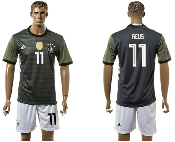 2018 World Cup Men Germany #11 Reus Black Home Soccer Country Jersey