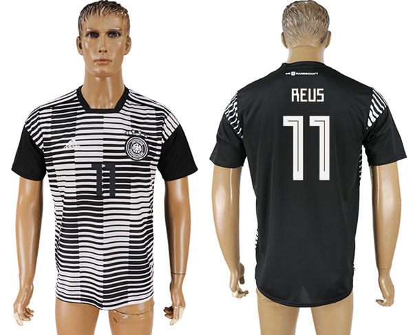 2018 World Cup Men Germany #11 Reus Black Home Soccer Country Jersey 2018 World Cup Men Germany #11 Reus Black Home Soccer Country Jersey