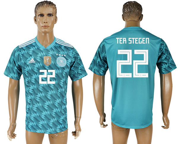 2018 World Cup Men Germany #22 Ter Stegen Blue Home Soccer Country Jersey 2018 World Cup Men Germany #22 Ter Stegen Blue Home Soccer Country Jersey