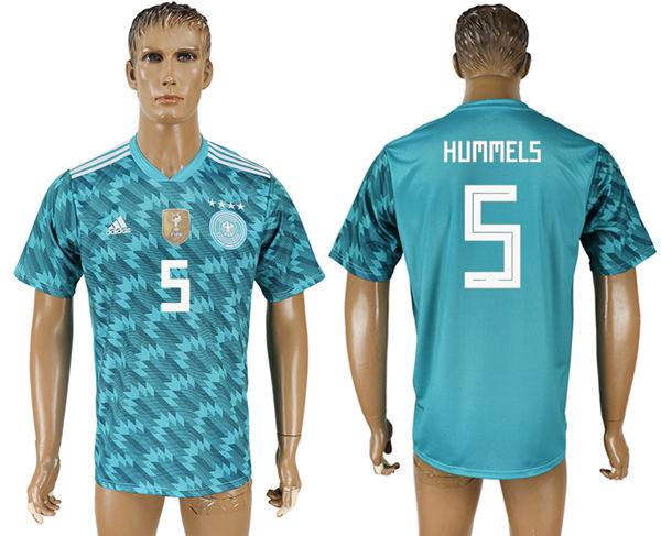 2018 World Cup Men Germany #5 Hummels Blue Home Soccer Country Jersey