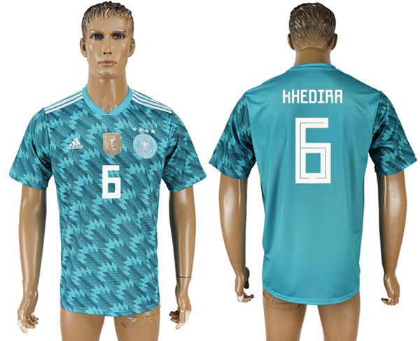 2018 World Cup Men Germany #6 Khedira Blue Home Soccer Country Jersey