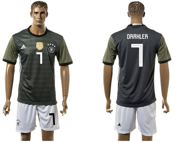2018 World Cup Men Germany #7 Draxler Black Home Soccer Country Jersey