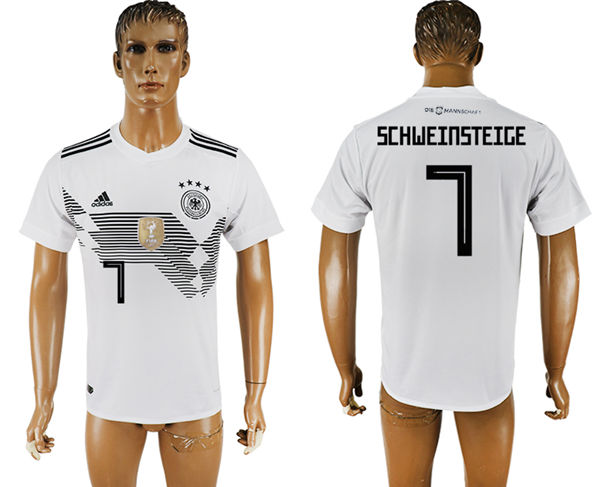 2018 World Cup Men Germany #7 Schweinsteige White Home Soccer Country Jersey 2018 World Cup Men Germany #7 Schweinsteige White Home Soccer Country Jersey
