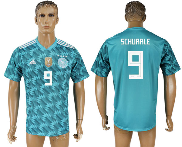 2018 World Cup Men Germany #9 Schurrle Blue Home Soccer Country Jersey