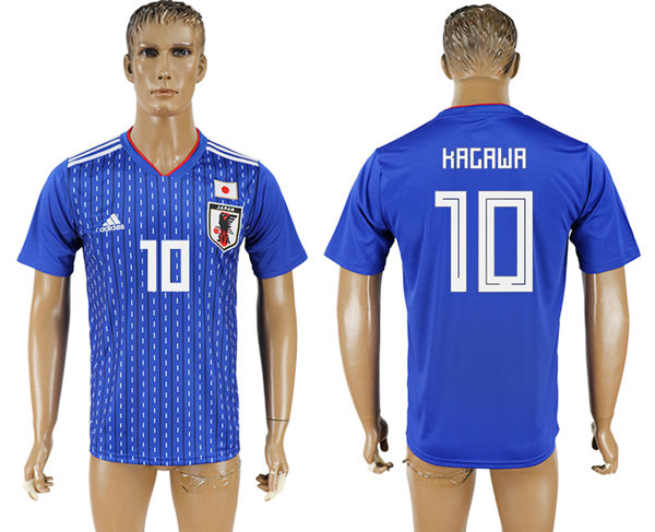 2018 World Cup Men Japan #10 Kagawa Home Soccer Country Jersey 2018 World Cup Men Japan #10 Kagawa Home Soccer Country Jersey
