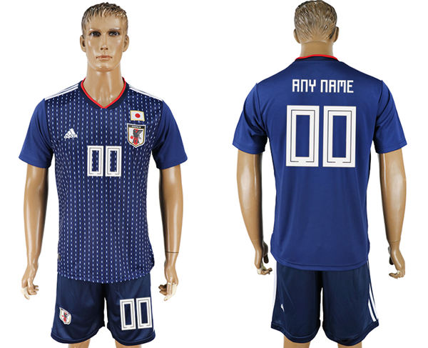 2018 World Cup Men Japan Home Blue Customized Soccer Country Jersey 2018 World Cup Men Japan Home Blue Customized Soccer Country Jersey