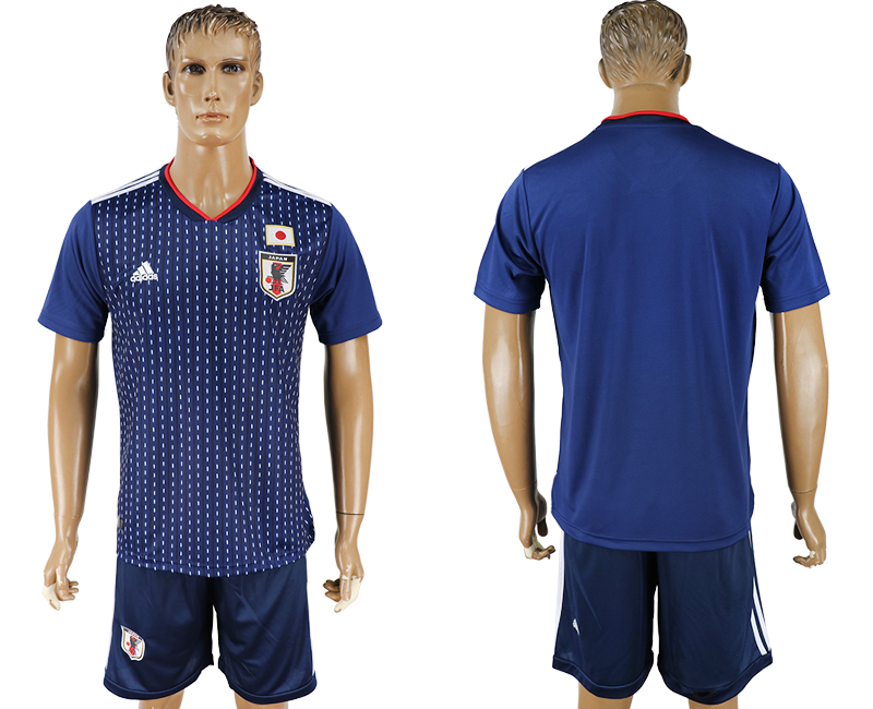 2018 World Cup Men Japan Home Blue Soccer Country Jersey