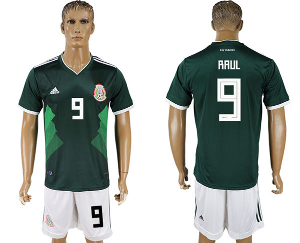 2018 World Cup Men Mexico #9 Raul Home Green Soccer Country Jersey 2018 World Cup Men Mexico #9 Raul Home Green Soccer Country Jersey