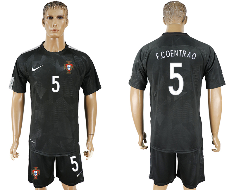 2018 World Cup Men Portugal #5 F.Coentrao Home Soccer Country Jersey